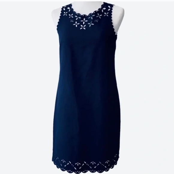 J Crew Navy Sheath Dress - Picture 2 of 4